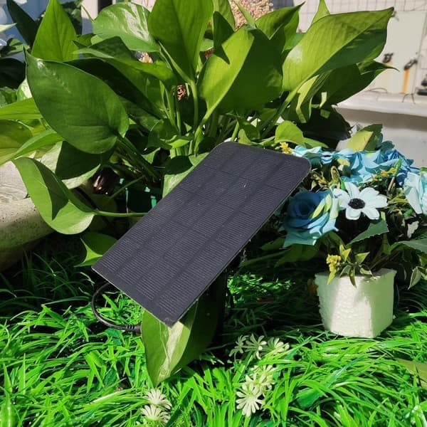 Solar Powered Square Split Fountain for Outdoor Use, Garden, Stone Water Decoration