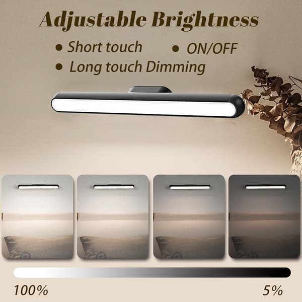 Garderobelampe, dæmpbar LED-lampe med magnetisk montering
