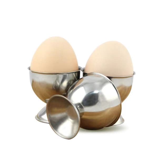 Stainless Steel Egg Holder, Kitchen Gadget, Stainless Steel Shot Glass, Egg Cup, Creative Egg Stand-FX-