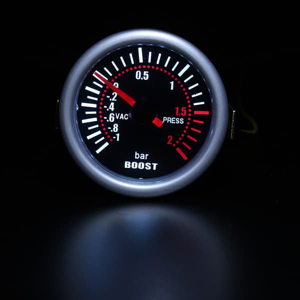 Turbo Boost Måler 2 Tommer 52mm LED Bilmodifikasjon LED Turbo Boo