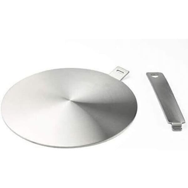 Induction Adapter, Induction Hob Conversion Disc, Heat Diffuser Plate with Detachable Handle and Base, 20 cm