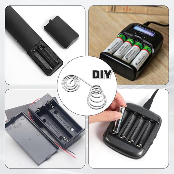 30 stk. AA-batterikontakter Terminaler Erstatning til batterirumserstatninger