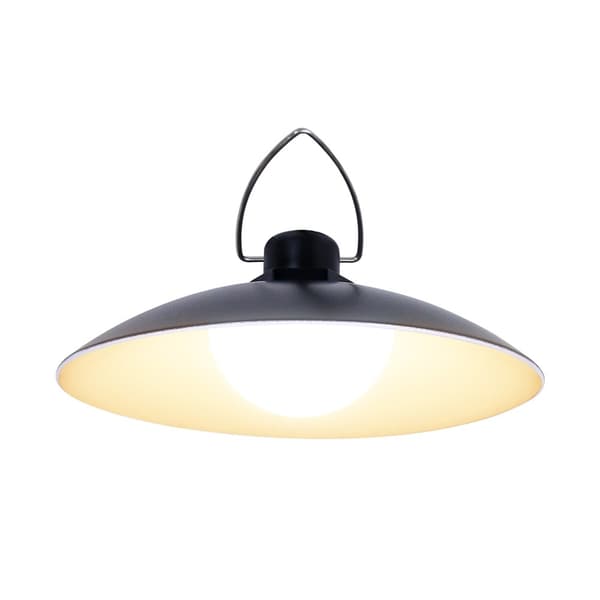 A2 35 LED Solar Powered Hanging Lamp Single Light Waterproof Remote Control Outdoor Use Svart black