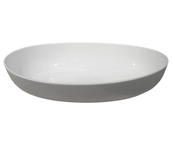 Stor Porcelænsfad/Skål - Oval - 2-pak Vit 6000