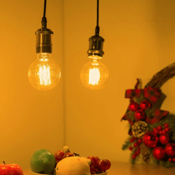 4-pak Vintage Edison Pærer - Varmt Lys 40W G80 E27