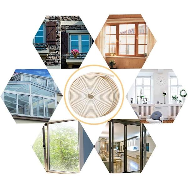Self-adhesive sealing strips for doors and windows
