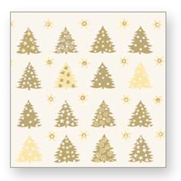 Paper napkins 60-pack table setting napkin party celebration New Year Beige , guld beige