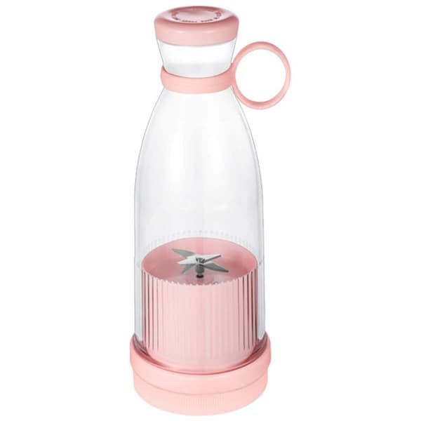 Rechargeable Blender Fruit Juicer Mixer 6 Blades Portable Electric Juicer Maker Fruit Blender Fruit Extractors-Pink