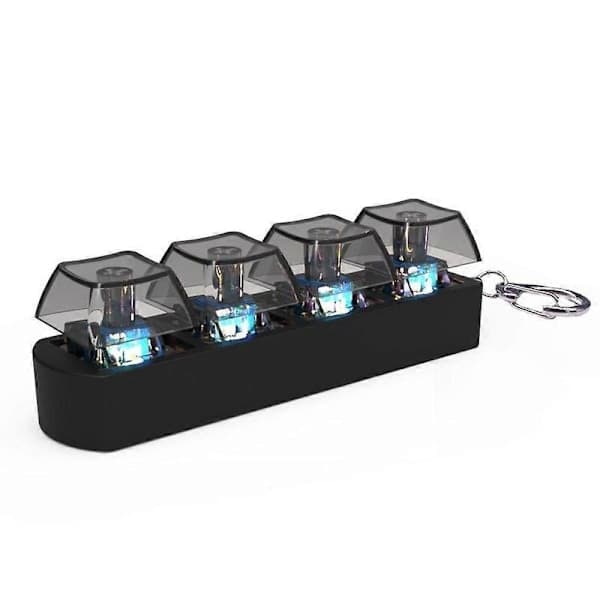 4-pack Mechanical Keycaps - Fidget Toy for Stress Relief, Black Keyboard Buttons[JUN]