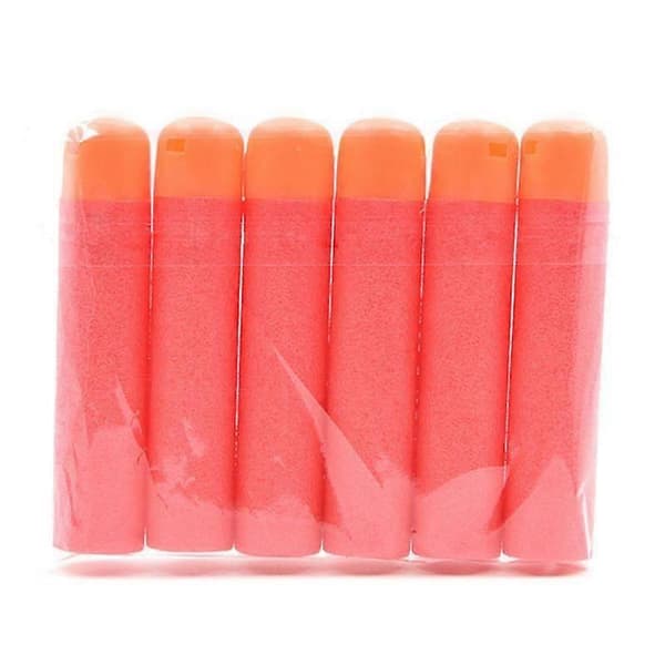 6 stk Mega For Nerf 9.5cm Røde Sniper Rifle Piler Kuler Mega Skum Refill Piler Store