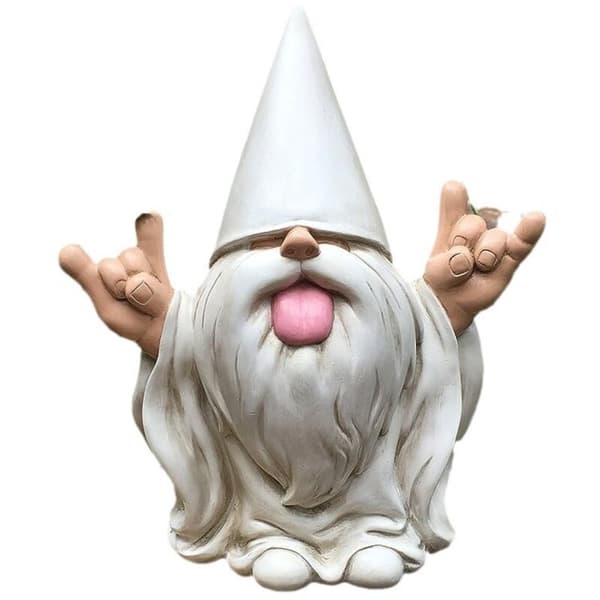 Rocker Gnome This garden gnome will rock your enchanted mini world (10.5 cm tall)