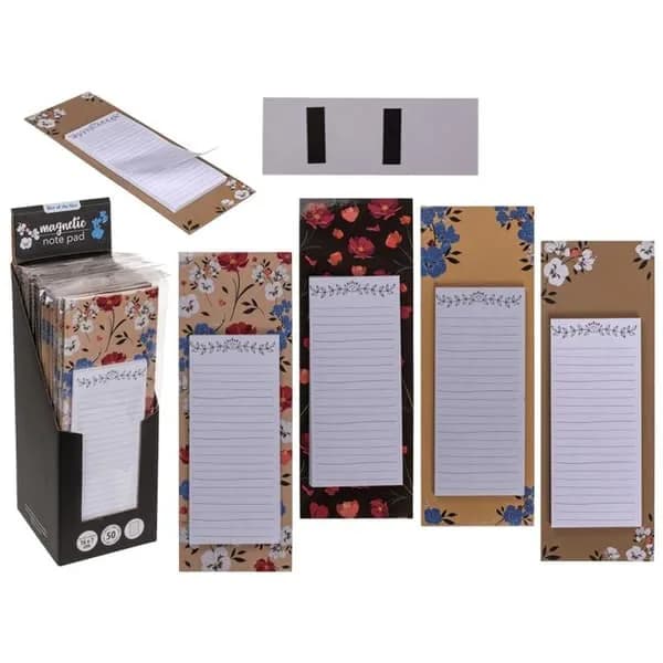 2-pack - Magnetiskt block/anteckningsblock - Fästs på kylskåpet