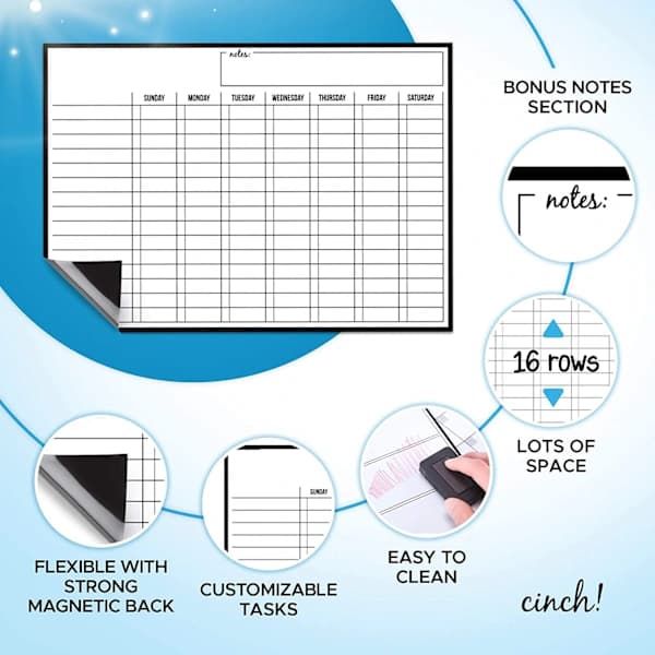 Magnetic Whiteboard Reward Chart - Shopping List and