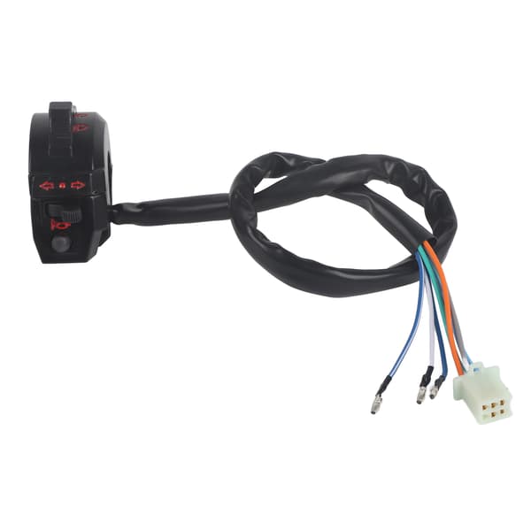 7/8 inch Motorcycle Left Switch Handlebar Control Horn Turn Signal Light High/Low Beam Black New