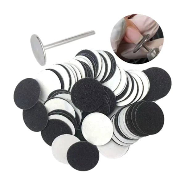 1/2/3/5 Replacement Pads for Electric Foot File Efficient and 5mm 80Grit 100 pcs 1 pc