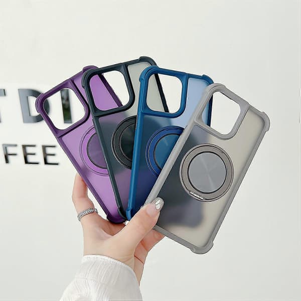 Etui kompatibelt med iPhone 15 Pro, kompatibelt med MagSafe CD Vein-stativ, TPU+PC-etui[LD]