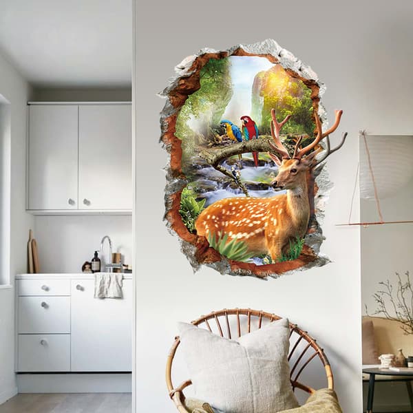 ##/70 x 50, Wall Decals 3D Three-Dimensional Wall Decals with Holes, Wall Decals, Door Decals, Wall Tattoo Wall Decals##/