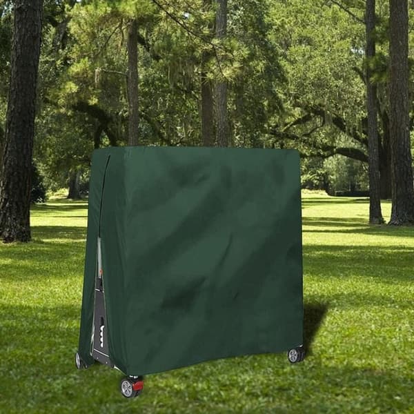 Waterproof Windproof UV-Resistant Oxford Fabric Table Tennis Table Cover with Zipper Adjustable Cord