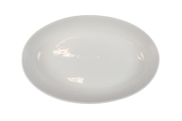 Stor Porcelænsfad/Skål - Oval - 2-pak Vit 6000