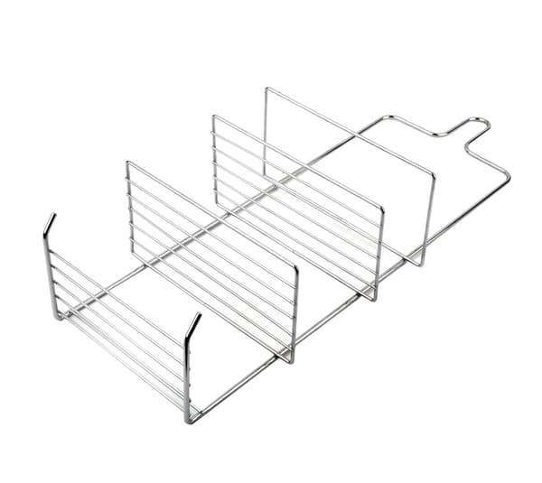 CARL SILVER Bathroom Shelf with 3 Shelves and 2 Hooks, 18.5x10x47.5 cm