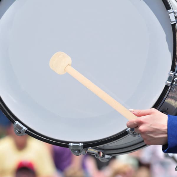 2 Pieces High-Quality Wooden Mallets with Wool Head Drumsticks Percussion Instrument Accessories