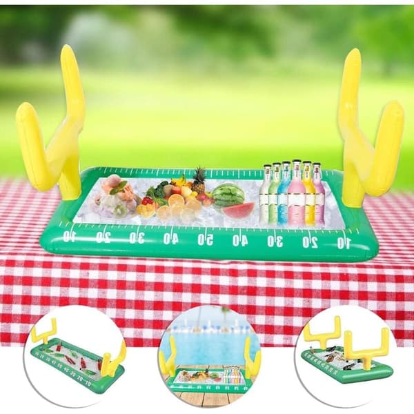Pool Cup Holder, Inflatable Drink Holder, Fruit Drink Bar Pool Float Summer Beach, for Outdoor Water Party Bath Toy