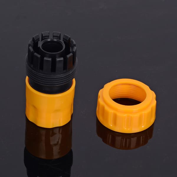 3/4 kranmunnstykke hurtigadapter Vannslange hurtigkobling Gul 2-pack