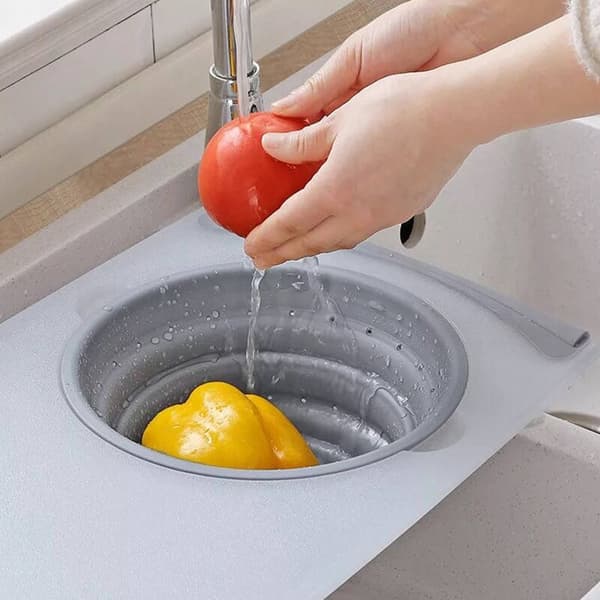 Multifunctional Cutting Board Removable Foldable Drain Basket Sink Chopping Board Kitchen Utensils Camping Storage Basket