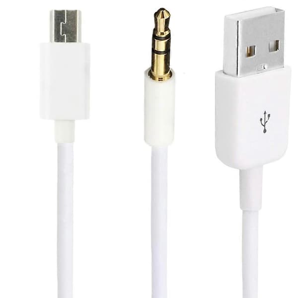 USB-kabel Mini USB-kabel 3,5 mm stik Lydkabel Stereo Lydkabel til MP3 MP4