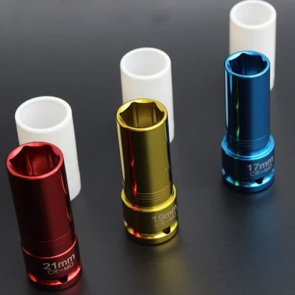 Hylsyavainsarja - NAIZY - 3 osaa - 17mm/19mm/21mm - Kromivanadiiniteräs - Pituus 78mm