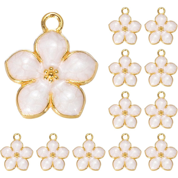 Blomsteranheng i Legering, Hvit White