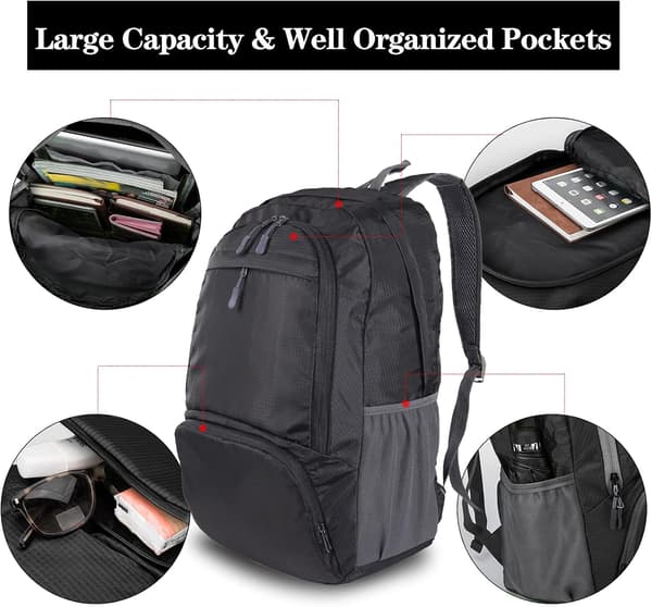 Lightweight Foldable Portable Backpack Waterproof Breathable Outdoor Camping Hiking School Backpack