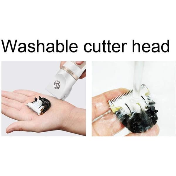 Wireless Silent Dog Trimmer with Accessories Gold/White Gul