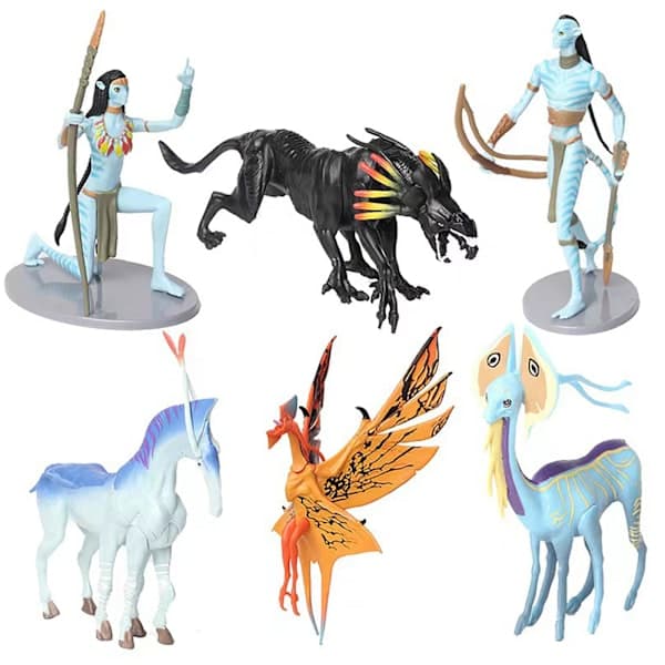 Avatar figursett anime actionfigursett pryddekoration 6 stk