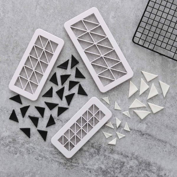 Triangle Cutters 3-Pack | Triangle Tappits Silver silver
