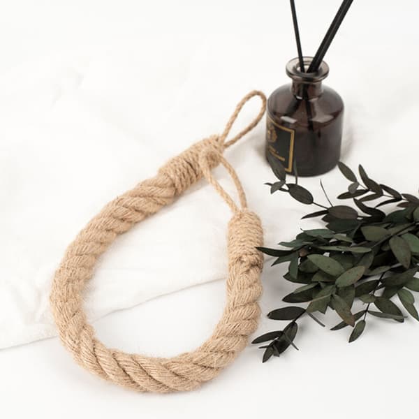 Set of 2 Curtain Tiebacks with Decorative Handmade Twisted Hemp Rope for Curtains (Khaki, 2)