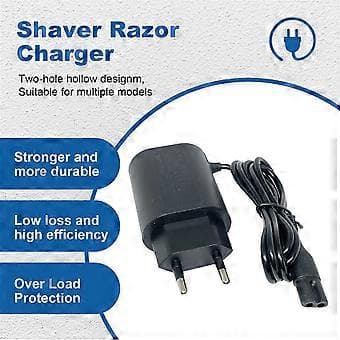 12V 0.4A Erstatningsoplader til Braun Series S3 S5 S7 S8 S9 Elektrisk Barbermaskine, Strømadapter[JUN]