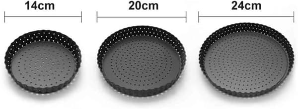 Non-stick Baking Sheet: Carbon Steel Loose Bottom Perforated Pizza Pan, Deep Design For Crispy Baking Tools, Easy Cleaning, Dishwasher Safe