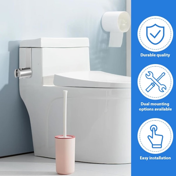 Bidet holder, 2 stk. tilbehør i rustfrit stål til