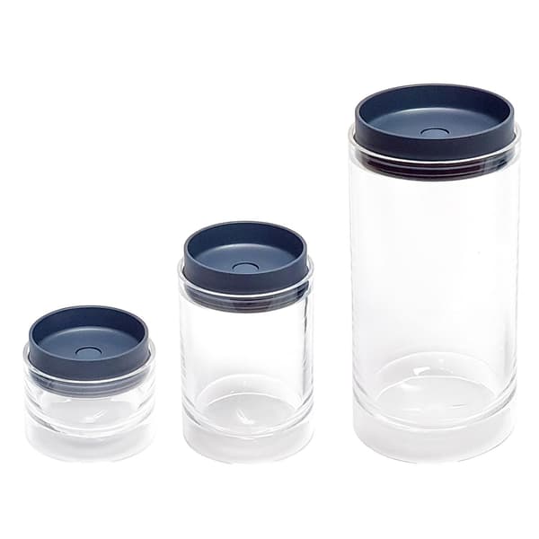 Wonder Worker, Hit - 3x Stablebare Bokser med Lokk Transparent transparent