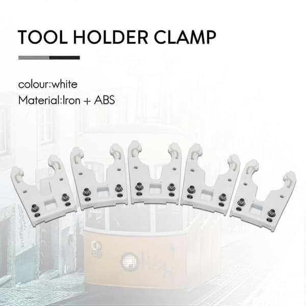 5pcs/lot Iso30 Tool Holder Clamp Iron+ABS Fireproof Rubber Claw