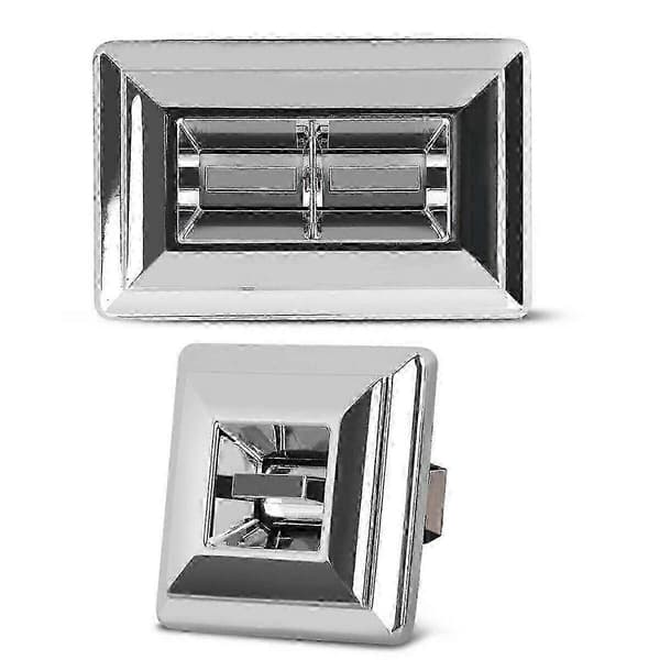 Front Right and Left Door Window Switch for 78-91 GM Chevrolet GMC Oldsmobile Pickup Trucks silver silver