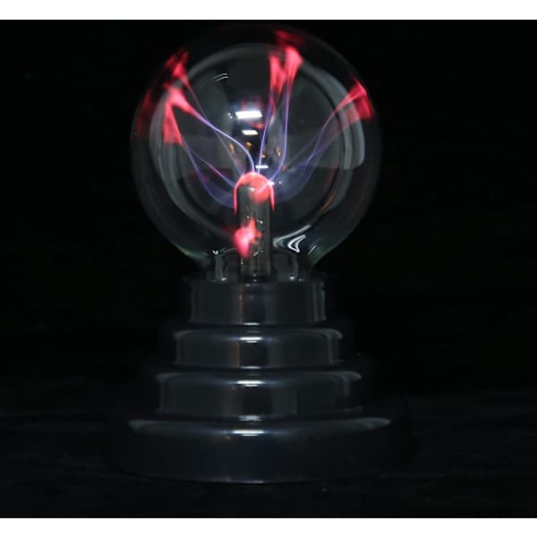 Plasma Ball, Plasma Lamp, 7.5 Centimeter Diameter, Effect Lamp, Lava Lamp, Extra Safe, Touch Sensitive, Corded or Battery Operated, Gift Idea