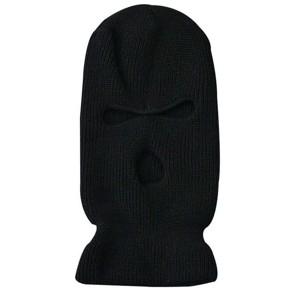 Musta Balaclava Hiihtomaski Ryöstäjähattu Musta