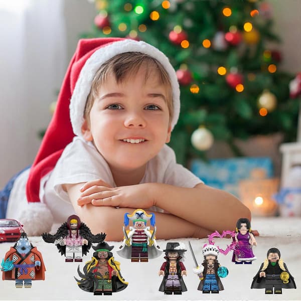 8 stk. samleobjekter Anime One Piece Mini Actionfigurer Byggeklodser Legetøj til børn