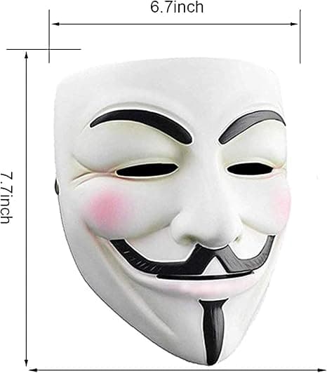 Anonymos Maske for barn - V for Vendetta Maske Halloween Masker Guy