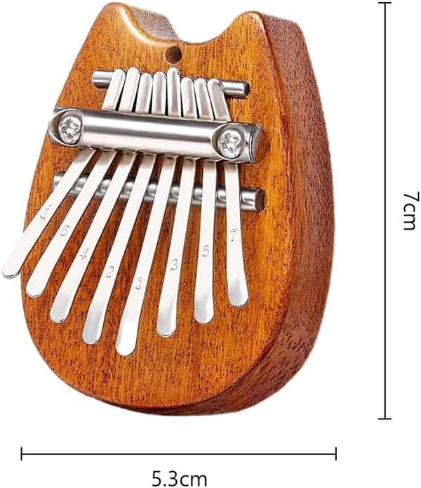 1 stk (trækattekilling) 8-toners Kalimba, Limba, Børneinstrument