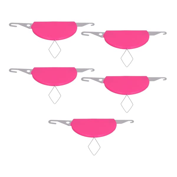 5 Pcs Needle Threader 3 in 1 Soft Flexible Easy Portable Durable Sewing Needle Threader Rose Red