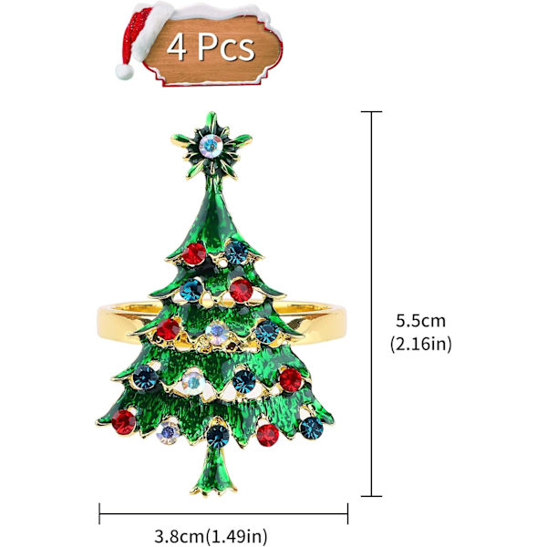 6-pack Servettringar Jul Servettringar Jul Servettringar