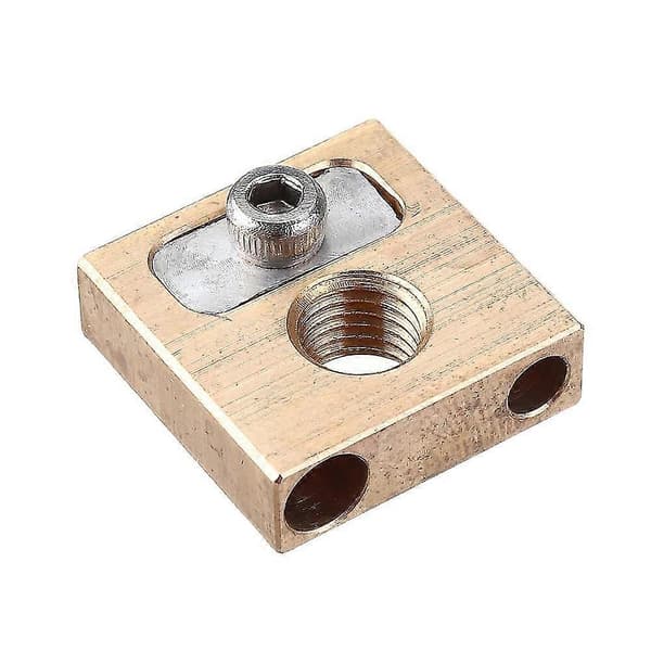 UM3 M6*0.75 Gevind Messing Kobber Varmeblok 4mm til 3D-printer